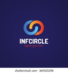Infinity Loop Logo Icon Design Template Elements. Infinity Circle