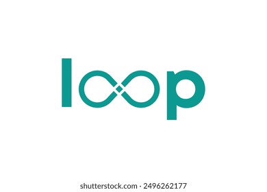 Infinity loop sign logo design idea