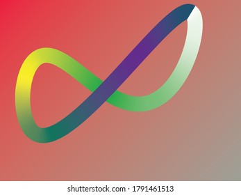 Infinity loop vector illustration multicolour