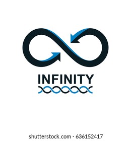 Infinity Loop vector symbol, conceptual logo special design.