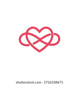 infinity looping amor símbolo design