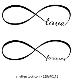 Infinity love, forever symbol