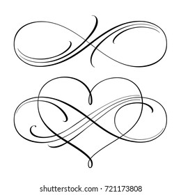 Infinity love icon vector valentines day symbol