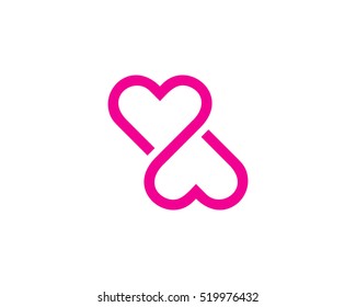 Infinity Love Logo Design Template