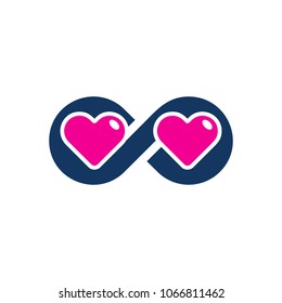 Infinity Love Logo Icon Design