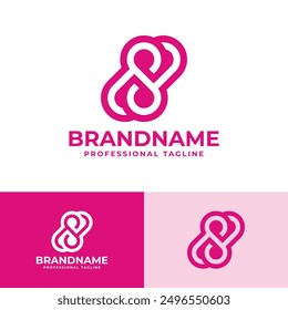 Infinity Love Logo, geeignet für jedes Geschäft im Zusammenhang mit Liebe