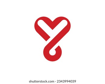 infinity love loop logo design