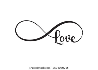 Infinity Love Symbol, Elegant Design, Romantic, Forever, Valentines	