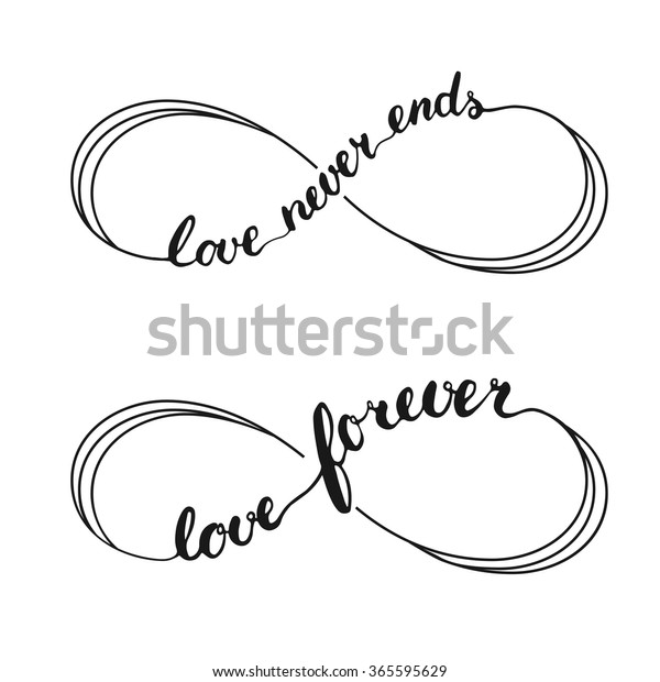 Image Vectorielle De Stock De Le Tatouage Du Symbole D Amour Infini