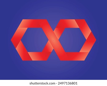 Infinity mathematical symbol. Vector Illustration. Friendship Limitless 