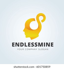 Infinity Mine logo template.