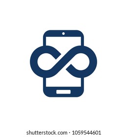 Infinity Mobile Phone Logo Icon Design