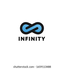 Infinity modern logo download vector 