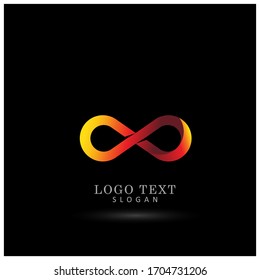 Infinity Modern Logo. Symbol & Icon Vector Template.