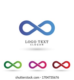 Infinity Modern Logo. Symbol & Icon Vector Template.