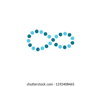 Infinity molecule symbol illustration