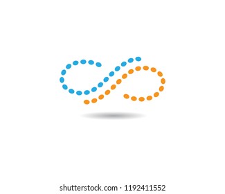Infinity molecule symbol illustration