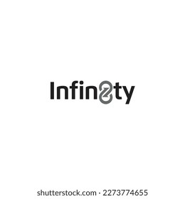 
Infinity, Number 8 and Arrows logo or wordmark design