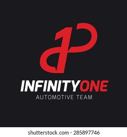 Infinity One Vector Logo Template