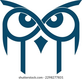 infinity owl logo for business