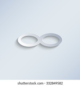 Infinity Paper Vector Icon Stock Vector (Royalty Free) 332849582 ...
