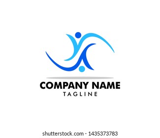 Infinity People Logo Design Template