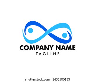 Infinity People Logo Design Template