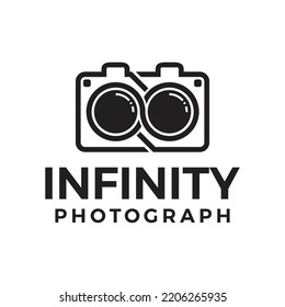 infinity photograph studio logo template