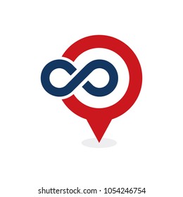 Infinity Point Logo Icon Design