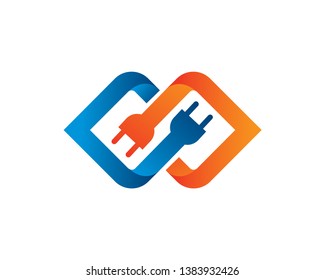 Infinity Power Logo Template, Icon, Symbol