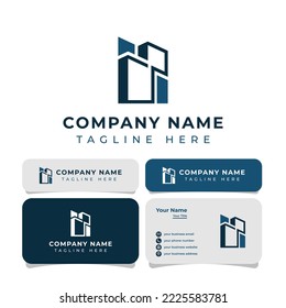 logotipo infinity, adecuado para cualquier tipo de negocio inmobiliario o de construcción.