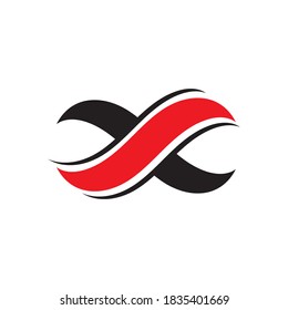 Infinity rainbow Vector icon illustration Logo template design