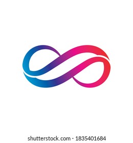 Infinity Rainbow Vector Icon Illustration Logo Stock Vector (Royalty ...