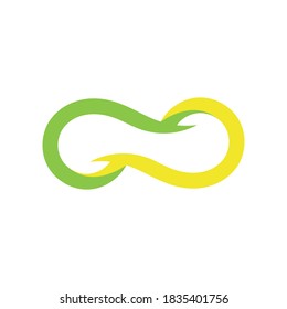 Infinesische Regenbogen-Vektorsymbol-Illustration Logo-Vorlage