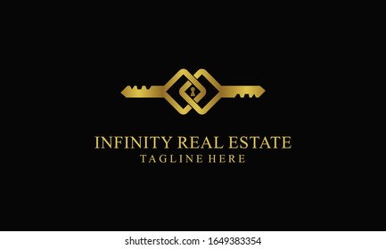 Infinity Real Estate Logo Vector Design Illustration