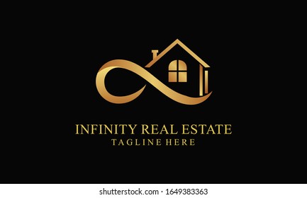 Infinity Real Estate Logo Vector Design Illustration