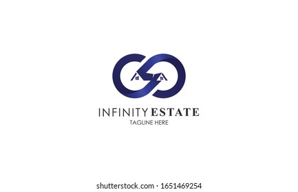 Infinity Real Estate Logo Vector Design Illustration