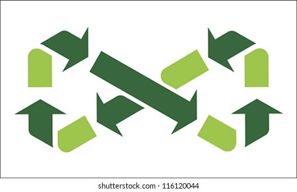 infinity recycle symbol, vector