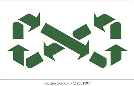 infinity recycle symbol, vector