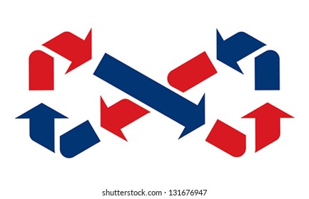 infinity recycle symbol, vector