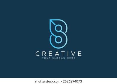  infinity s arrow logo icon vector design template concept