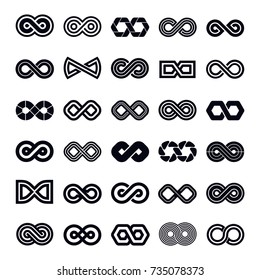 Infinity Shape Design Element Set