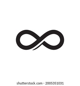 Infinity shape icon logo design template