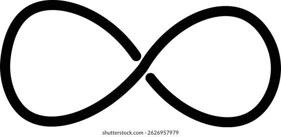 Infinity shape icon. Infinity symbols. Set of infinity icons. Symbols of endless, unlimited, eternal. Vector illustration.
