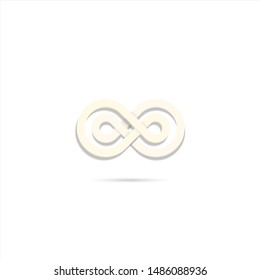 infinity shape stock vector background