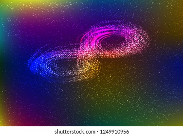 infinity shiny shape vector background
