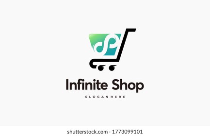 Infinity Shop Logo designs, Online Shop Logo designs Template