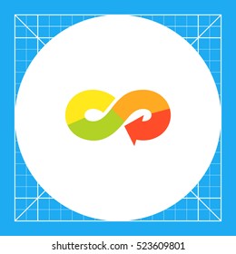 Infinity sign arrow
