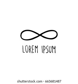 infinity sign doodle icon
