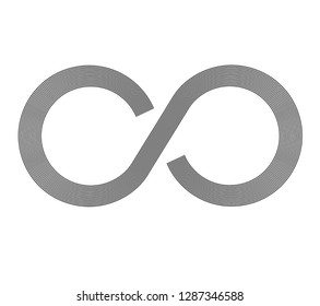 Infinity Sign. Infinity Flat Icon. Mobius Strip. Vector Logo For Web Design, Mobile And Infographics. Vector Illustration Eps 10. Isolated On White Background. 